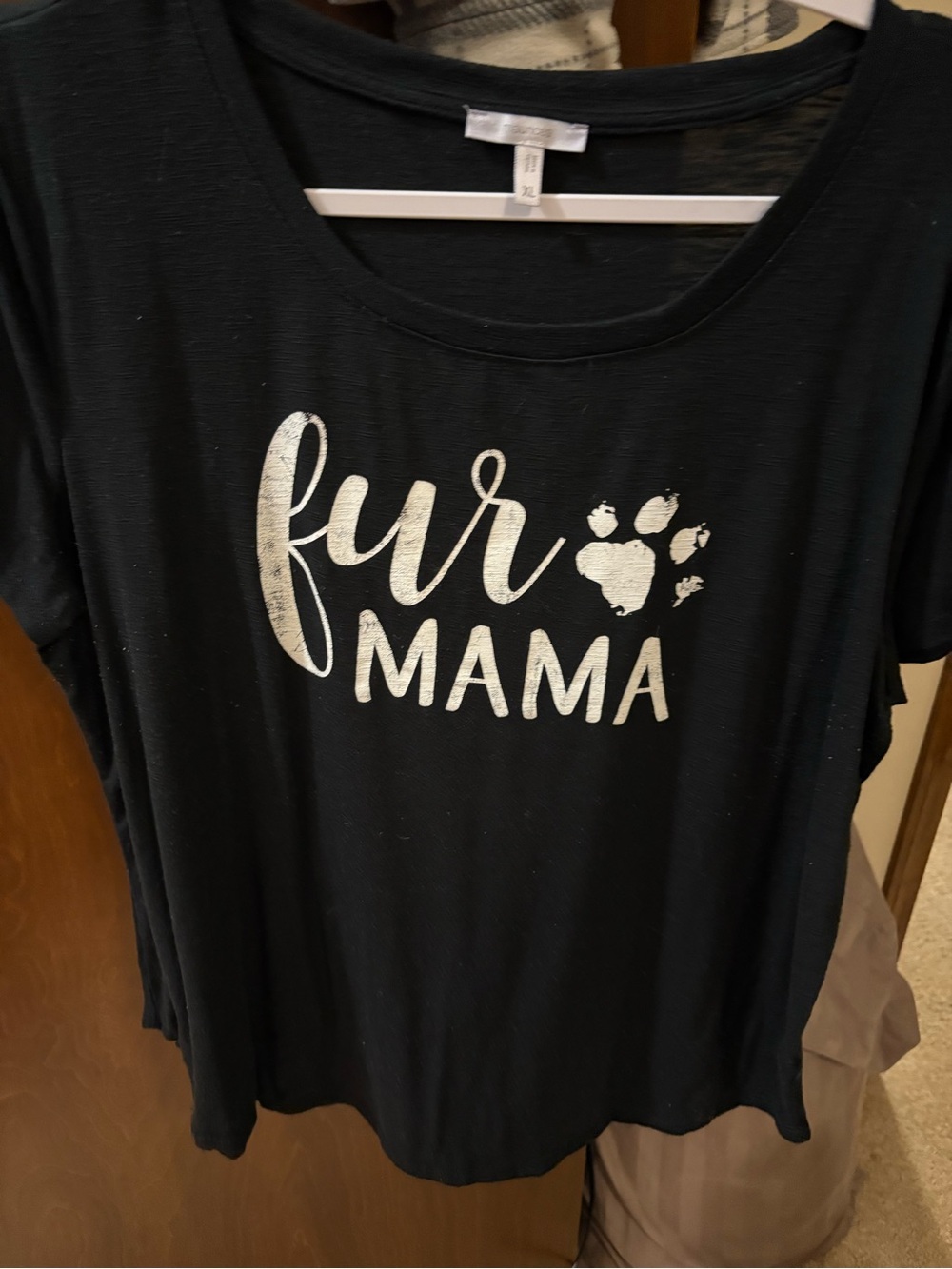 Maurice’s Fur Mama Black XL Tee